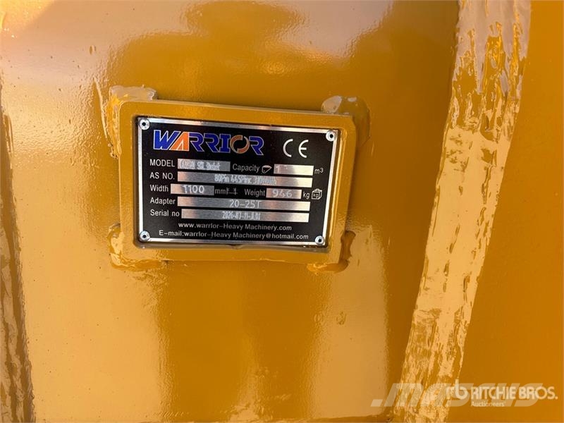Warrior WBSC20-1100 44 in Skeleton Excavator Bucket - Fits Cucharones