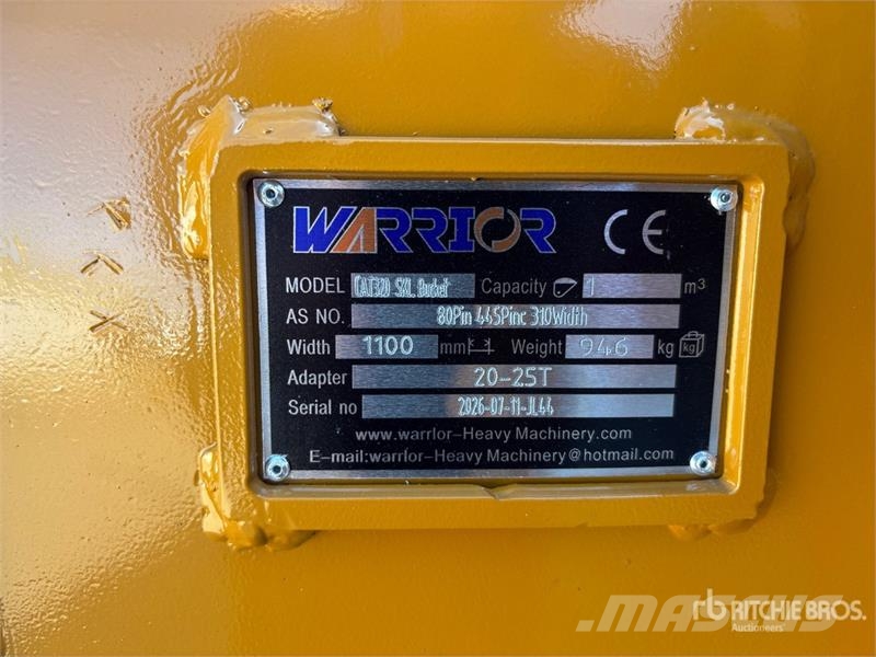 Warrior WBSC20-1100 44 in Skeleton Excavator Bucket - Fits Cucharones