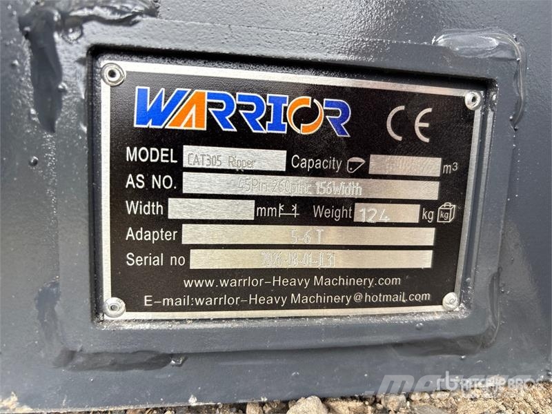 Warrior WR05-06 Excavator Ripper - Fits Cat 305 / 5 - 6 to Rahljalniki