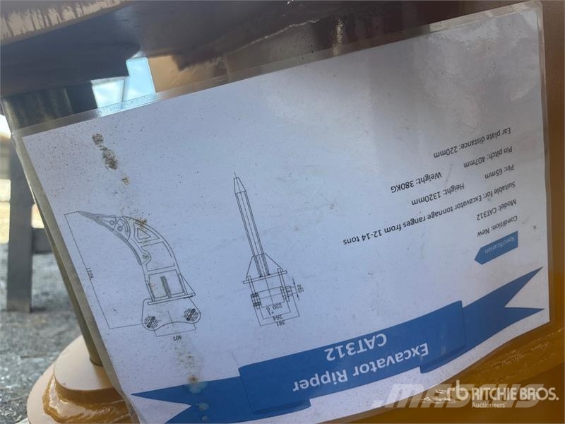 Warrior WRC12 Excavator Ripper - Fits Cat 312 / 12 - 14 to Kaabitsad