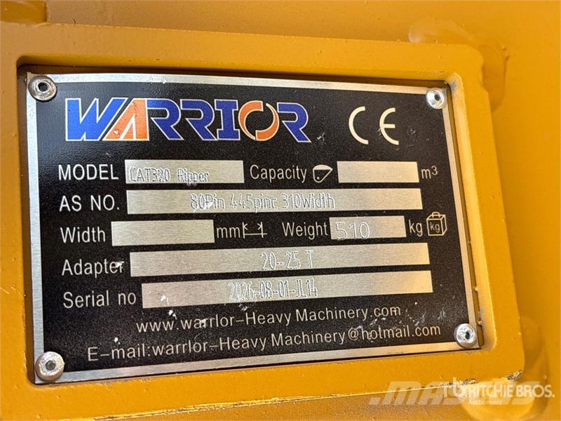 Warrior WRC20-025 Excavator Ripper - Fits Cat 320 / 20 - 2 Rahljalniki
