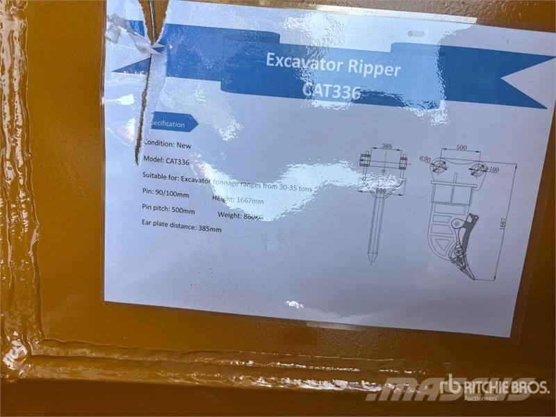 Warrior WRC30-035 Excavator Ripper - Fits Cat 336 / 30 - 3 Escarificadoras
