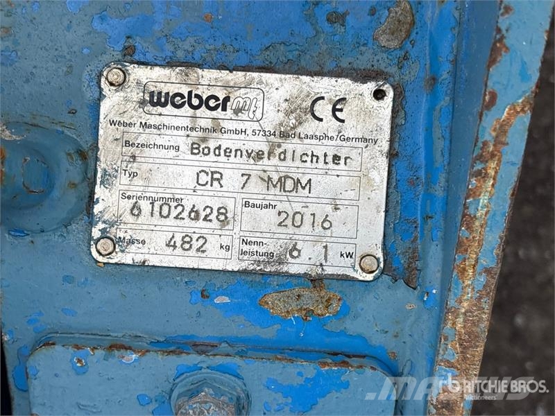 Weber CR7 MDM Vibratory Plate Compactor Kompaktörler