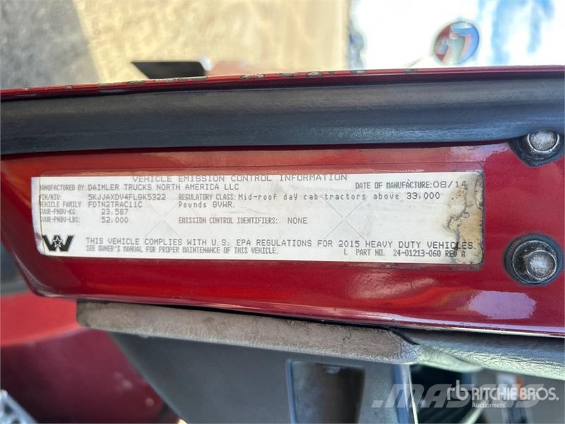 Western Star 4700 6x4 T/A Day Cab Truck Tractor وحدات الجر