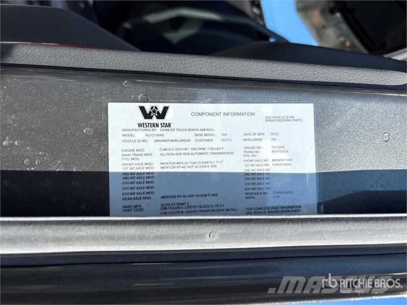 Western Star 49X 8x4 Tri/A Dump Truck Kiper kamioni