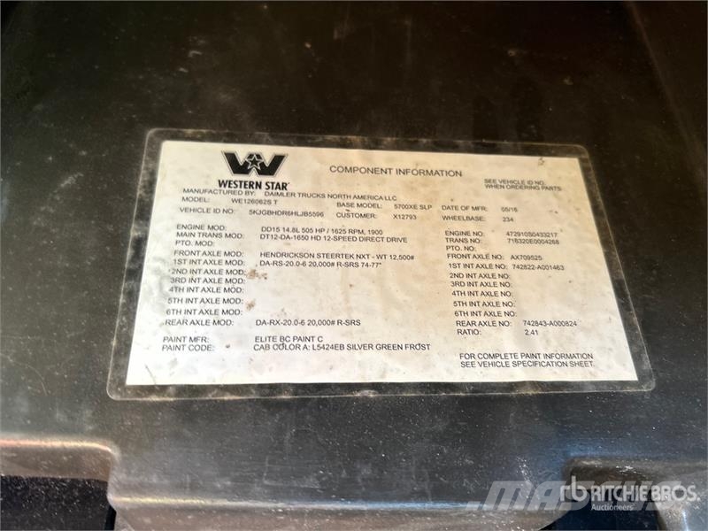 Western Star 5700 6x2 T/A Sleeper Truck Tractor Trekkers