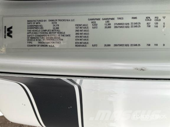 Western Star 5700XE 6x4 T/A Sleeper Truck Tractor Traktorske jedinice