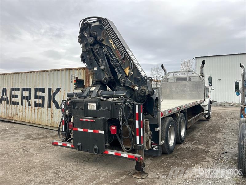 Western Star Atlas 332.3E 12313 lb Knuckle Boom on  Western Sta Camion plateau ridelle avec grue