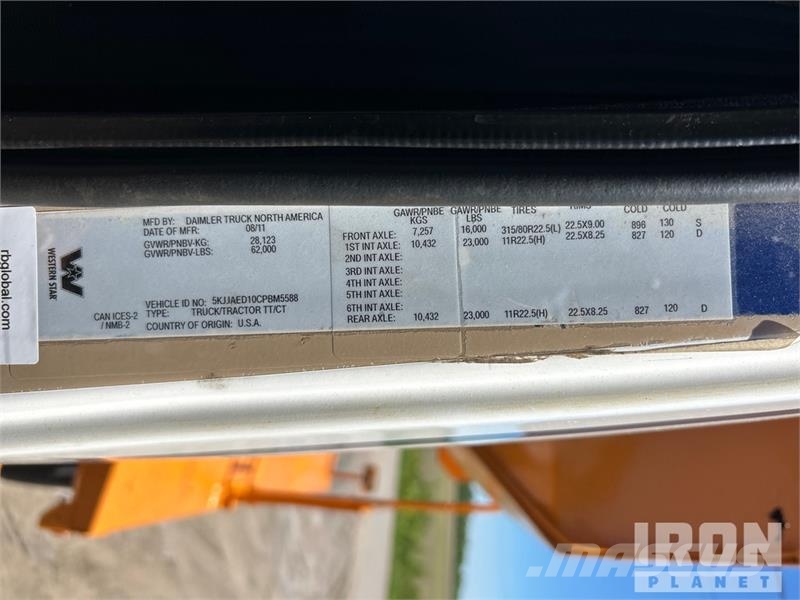 Western Star cnv 6x4 Snow Plow Truck Visuotinės / bendrosios paskirties automobiliai