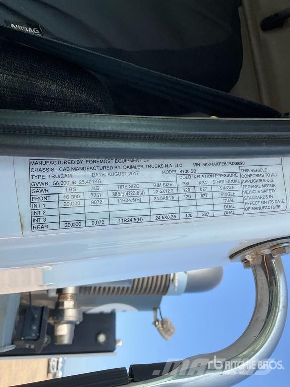 Western Star Foremost on Western Star 4700 6x4 Vacuum Excavato Paine-/imuautot