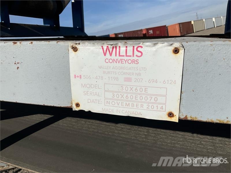 Willis 30X60E 30 in x 60 ft Portable Radial Stacki Építőipar - Egyebek