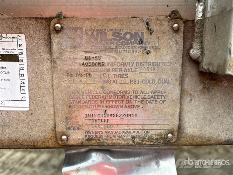 Wilson 47 ft T/A Step Deck Trailer لوادر منخفضة