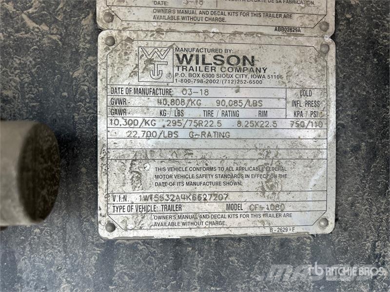 Wilson 48 ft T/A Spread Axle Flatbed Trailer مقطوروات مسطحة/مفصلية الجوانب