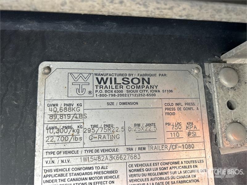 Wilson 48 ft T/A Spread Axle Flatbed Trailer مقطوروات مسطحة/مفصلية الجوانب
