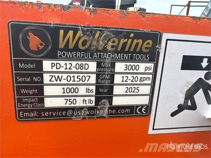 Wolverine PD-12-08D Skid Steer Post Driver (Unused Zäune und Zubehör