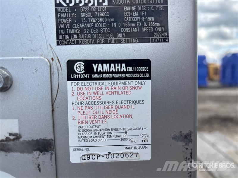 Yamaha EDL11000SDE Generator Set Diiselgeneraatorid