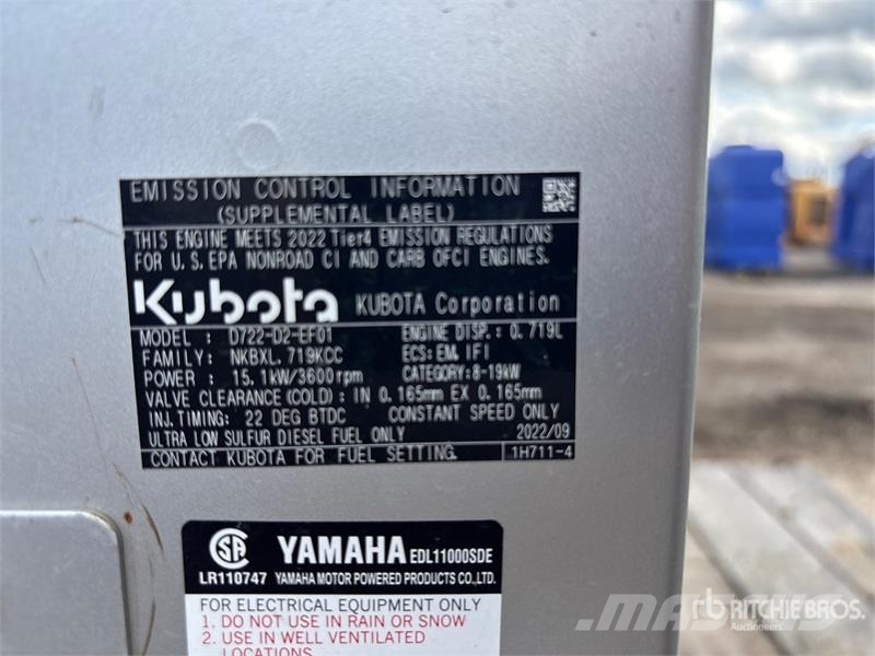 Yamaha EDL11000SDE Generator Set Diiselgeneraatorid