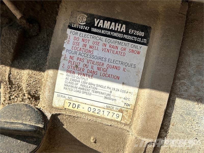 Yamaha EF2600 Portable Generator Set Muut generaattorit