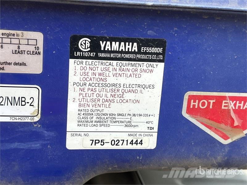 Yamaha EF5500DE Generator Set Dieselgeneraattorit