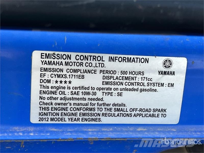 Yamaha of (4) Yamaha EF2600 Generator Set Dīzeļģeneratori