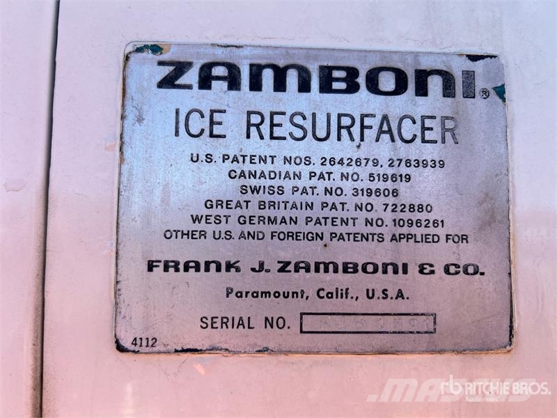 Zamboni HDB Ice Resurfacer Muut tie- ja lumikoneet