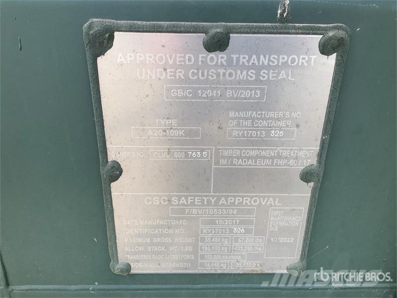 20 ft Standard Storage Container Lagerbehälter