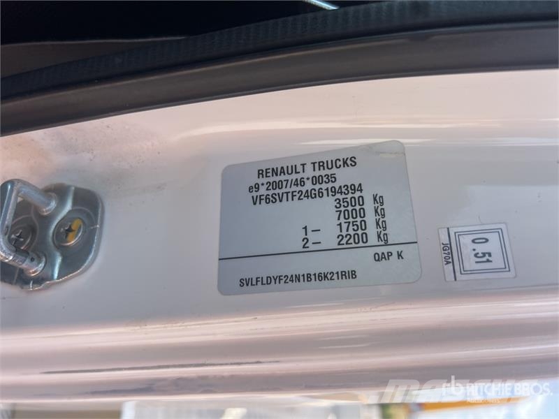  2016 Movex TLR 15 15 m on  Renault  Maxity 140 DXI Avtokošare