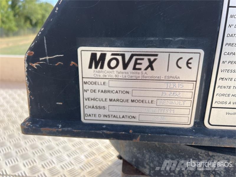  2016 Movex TLR 15 15 m on  Renault  Maxity 140 DXI Avtokošare
