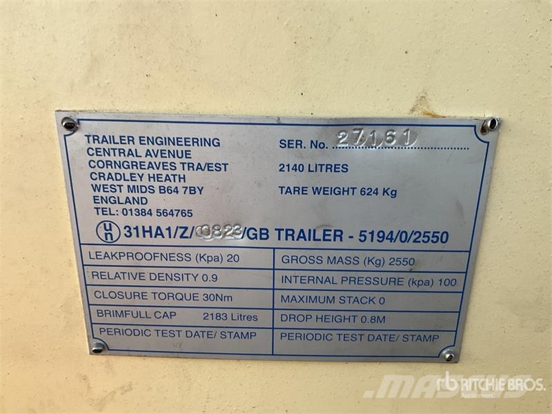 2140 L Skid Mounted Plastic Diesel Fuel Tank Bränsle och tillsatstankar