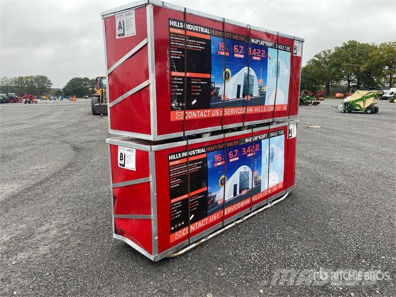 24.38 m (L) × 12.19 m (W) × 6.10 m (H) Semi-Circul Druge prikolice