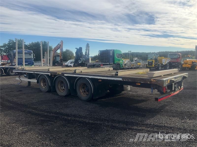  8.04 m Tri/A Drawbar Flatbed Trailer 自卸半挂车