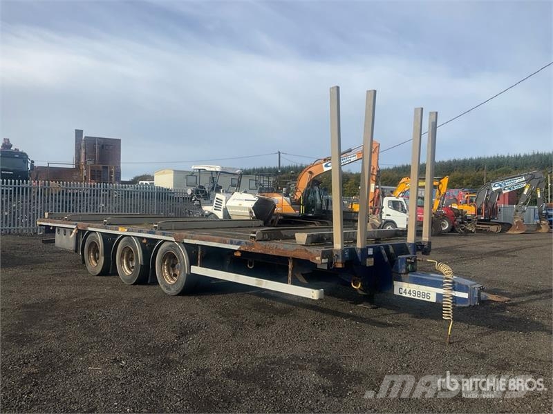  8.04 m Tri/A Drawbar Flatbed Trailer 自卸半挂车