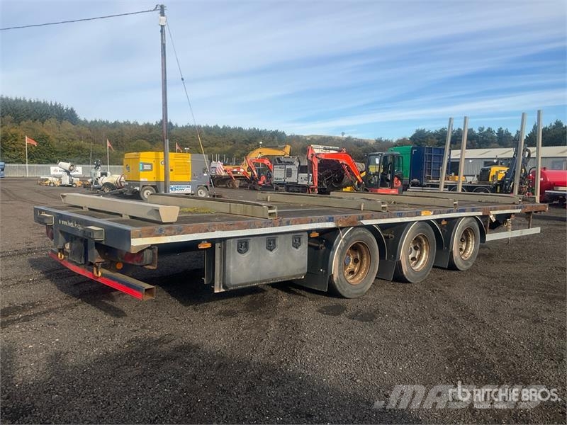  8.04 m Tri/A Drawbar Flatbed Trailer 自卸半挂车