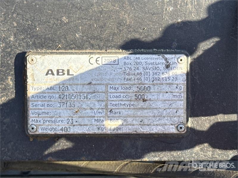 ABL 120 Fourches To Fit Manitou 2150 Telehandler Palle Forche