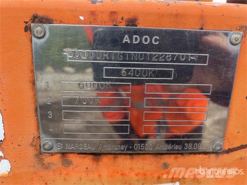 Adoc S/A Remorque Porte-Touret 1 Essieu Reel Trailer Інші причепи