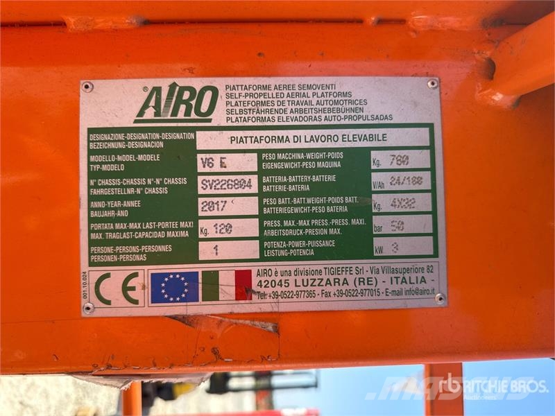 Airo V6 E Vertical Mast Lift Personel Platformları ve Cephe Asansörleri