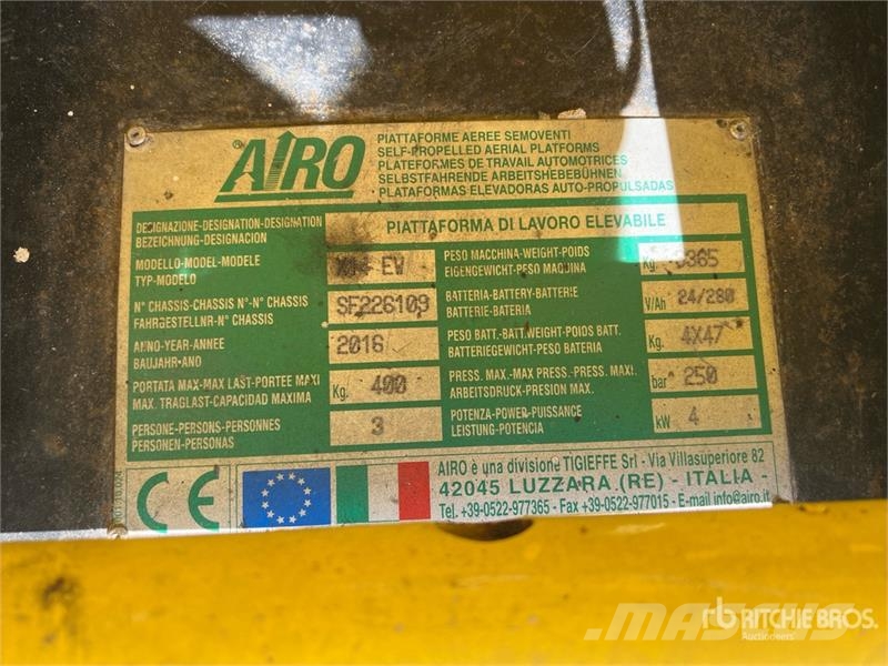Airo X14EW Electric Scissor Lift Nacelle ciseaux
