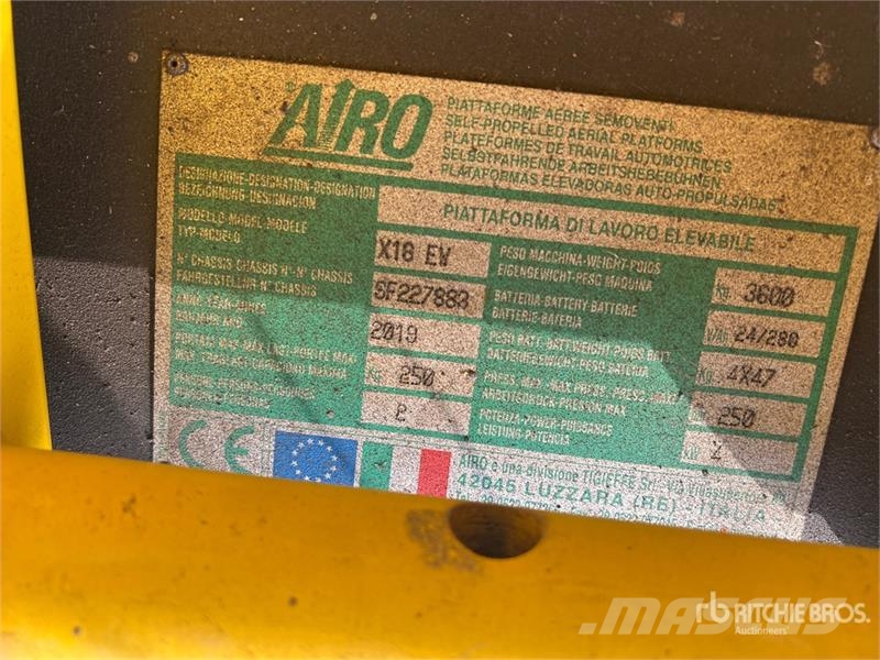 Airo X18 EW Electric Scissor Lift 가위형 리프트