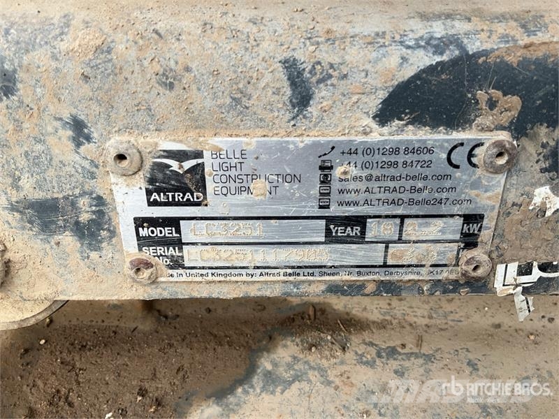 Altrad Belle LC3251 Vibratory Plate Compactor Plate compactors