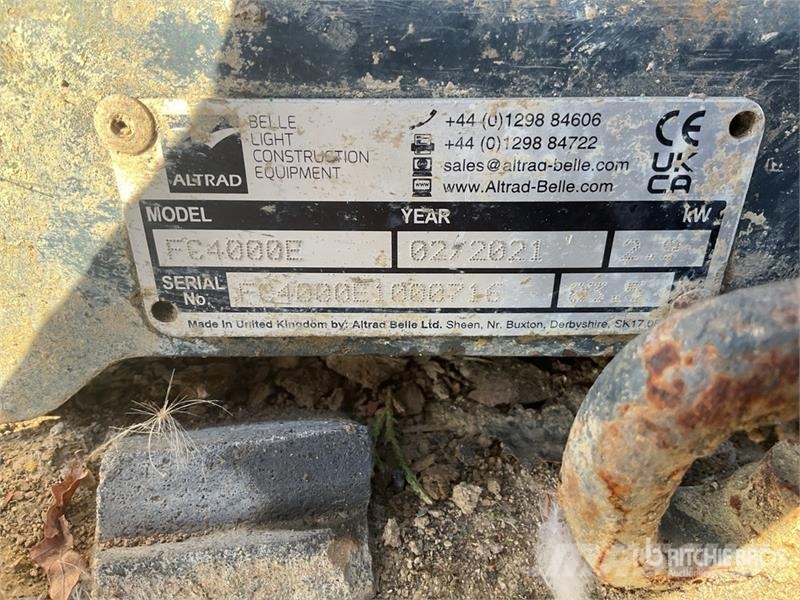 Altrad FC4000E Vibratory Plate Compactor Vibroplater