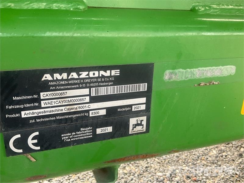 Amazone Cayena 6001-C Combination Seed Drill Perfuradoras