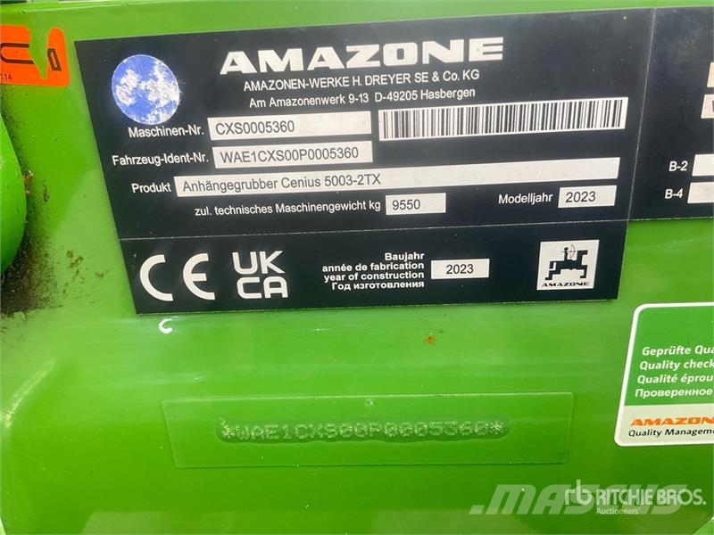 Amazone Cenius 5003-2TX Cultivator زراعات