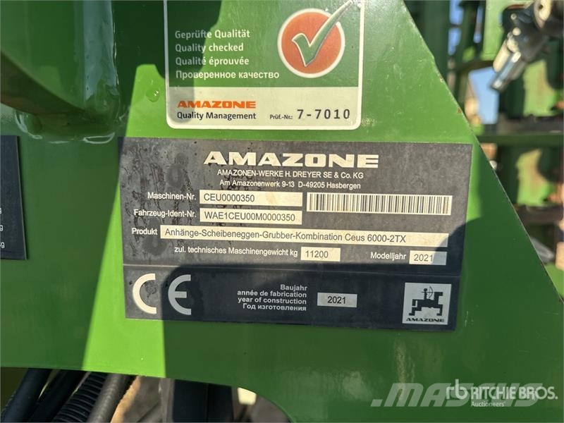 Amazone Ceus 6000-2TX Super Cultivatoren