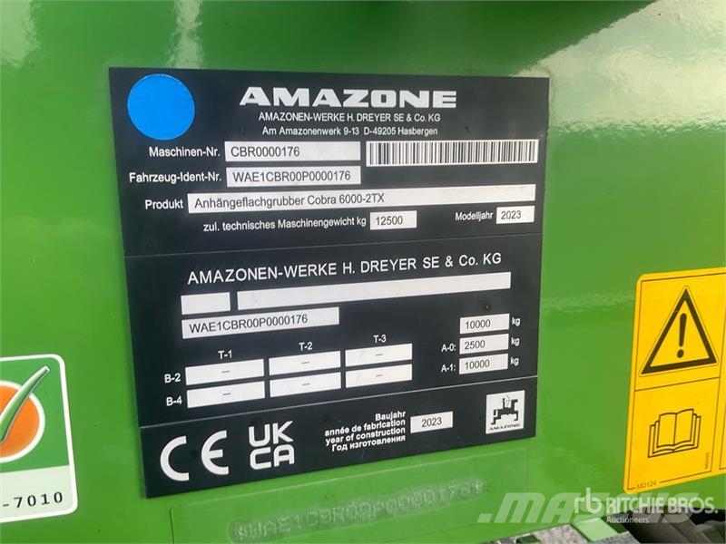 Amazone Cobra 6000-2TX Cultivator (Unused) Kultivatori