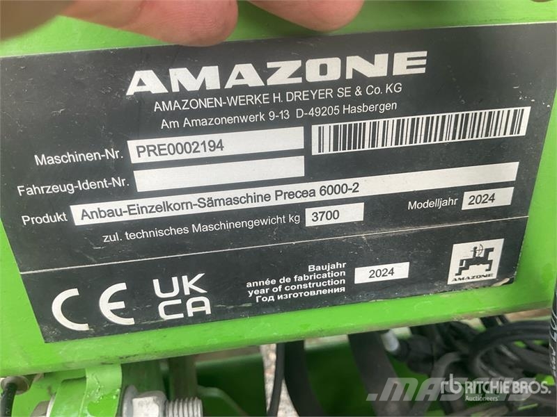 Amazone Precea 6000-2 Super Air Seeder Sejalnice