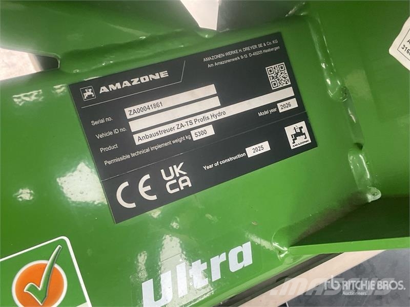 Amazone ZA-TS 4200 Profis Hydro Fertilizer Spreader Liquid fertilizer applicators