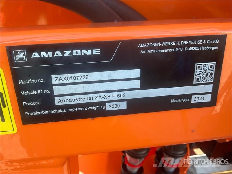 Amazone ZA-XS H 602 Salt Spreader (Unused) Posipači soli i peska