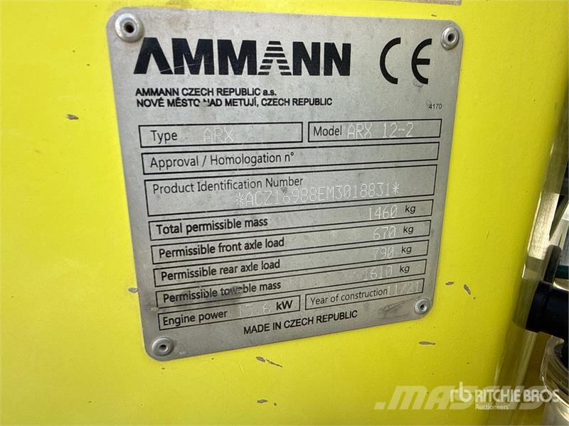Ammann ARX 12 Double Drum Roller مداحل ثنائية الاسطوانة