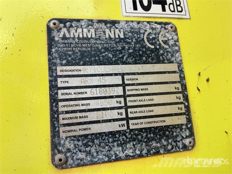 Ammann ARX45-2 Double Drum Roller Котки тротуарні