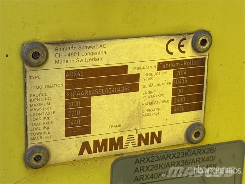 Ammann ARX45 Double Drum Roller Tandemwalzen